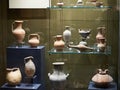 Ancient Greek amphorae on ship