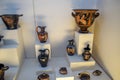 Ancient pottery, vessels and amphorae in Antalya Museum of Antiquities