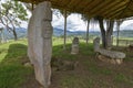 Ancient pre-columbian statues in San Agustin, Colombia.