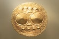 Ancient pre columbus culture golden pectoral