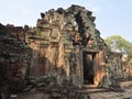 Ancient Preah Khan Temple at angkor Wat Area , Cambodia Royalty Free Stock Photo