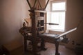 Ancient printing press Royalty Free Stock Photo