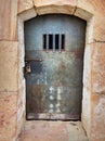 Ancient prison cell at MontjuÃÂ¯c Castle Royalty Free Stock Photo