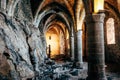 Ancient prison the Chillon castle in Montreux, Switzerland