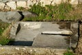 Ancient privat stone toilet
