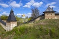 The ancient Pskov-Pechersk Monastery. Pechory, Pskov region, Russia Royalty Free Stock Photo