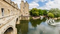 Ancient Pulteney Bridge in Bath, Somerset, UK