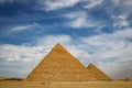 The ancient pyramid of Chefren in Giza, Egypt Royalty Free Stock Photo