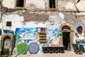 Ancient quarters and facades of houses in the Moroccan Royalty Free Stock Photo