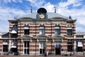 Ancient Railway Station of Hoorn with travelers