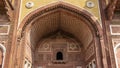 The ancient red sandstone palace of Jahangiri Mahal. Details. Royalty Free Stock Photo
