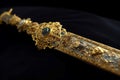 Ancient relic sword gold. Generate Ai