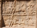 Relief of Naqsh-e Rustam the equestrian victory of Bahram II Royalty Free Stock Photo