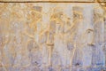 Ancient reliefs in Persepolis, Iran