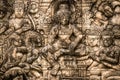 Ancient religious mosaic wall in Thailand. Royalty Free Stock Photo