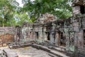 Ancient remains of Preah Khan temple, Siem Reap, Cambodia, Asia Royalty Free Stock Photo