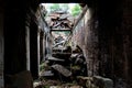 Ancient remains of Preah Khan temple, Siem Reap, Cambodia, Asia Royalty Free Stock Photo