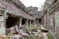 Ancient remains of Preah Khan temple, Siem Reap, Cambodia, Asia Royalty Free Stock Photo