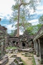 Ancient remains of Preah Khan temple, Siem Reap, Cambodia, Asia Royalty Free Stock Photo