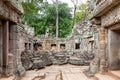 Ancient remains of Preah Khan temple, Siem Reap, Cambodia, Asia Royalty Free Stock Photo