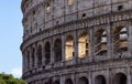 Ancient Remains in Rome, Italy. Colosseum.