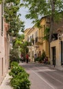 Ancient residential district of Plaka in Athens Greece Royalty Free Stock Photo