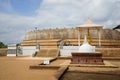 The ancient restored Dagoba in the center of Anuradhapura. Sri Lanka