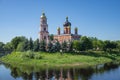 The ancient Resurrection Cathedral, summer day. Staraya Russa, Russia