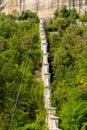 Ancient chufut city road cave bakhchisaray crimea medieval fortress stone, concept landscape building for tourism for