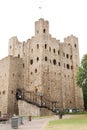 Ancient rochester castle in kent uk england Royalty Free Stock Photo