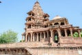 Ancient rock curved temples of Hindu Gods and goddess Royalty Free Stock Photo