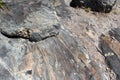 Ancient rock formation Canal Rocks west Australia Royalty Free Stock Photo