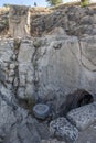 Ancient rock inscriptions at Arsameia in eastern Turkey.