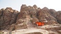 Ancient Rock Ruins of the Nabataean Kingdom of Petra in Jordan.