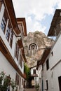 Ancient rock tombs in the Turkish city of Amasya, Turkey, Asia