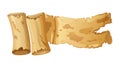 Ancient Rolled Parchment Paper Scroll Vector Art, vector design Generative AI Royalty Free Stock Photo