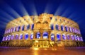 Ancient Roman Amphitheater in Pula, Croatia Royalty Free Stock Photo