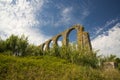 Ancient Roman aqueduct engineering in Vila do Conde, north Portugal Royalty Free Stock Photo