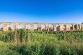 Ancient Roman aqueduct of Kamares in Larnaca, Cyprus Royalty Free Stock Photo