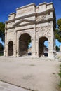 Ancient Roman arch in Orange, France Royalty Free Stock Photo