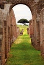 Ancient Roman Arch Ostia Antica Rome Italy Royalty Free Stock Photo