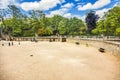 Ancient Roman Arena Arenes de Lutece Paris France Royalty Free Stock Photo