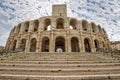 Ancient Roman arena in Arles - Arenes d` Arles Royalty Free Stock Photo