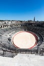 Ancient roman Arena of Nimes, France Royalty Free Stock Photo