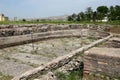 The ancient Roman Bath ruins at Ankara in Turkey. Royalty Free Stock Photo