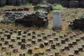 The ancient Roman Bath ruins at Ankara in Turkey. Royalty Free Stock Photo