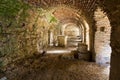 Ancient Roman bathing thermae in Varna, port city at Black Sea.