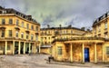 Ancient roman baths in Bath city Royalty Free Stock Photo