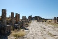 Ancient Roman baths of Pamukkale (Turkey). Natural hot water terraces. Cotton castle