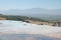 Ancient Roman baths of Pamukkale (Turkey). Natural hot water terraces. \